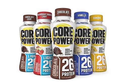 Different Flavours of Core Power High Protein Milk Shake